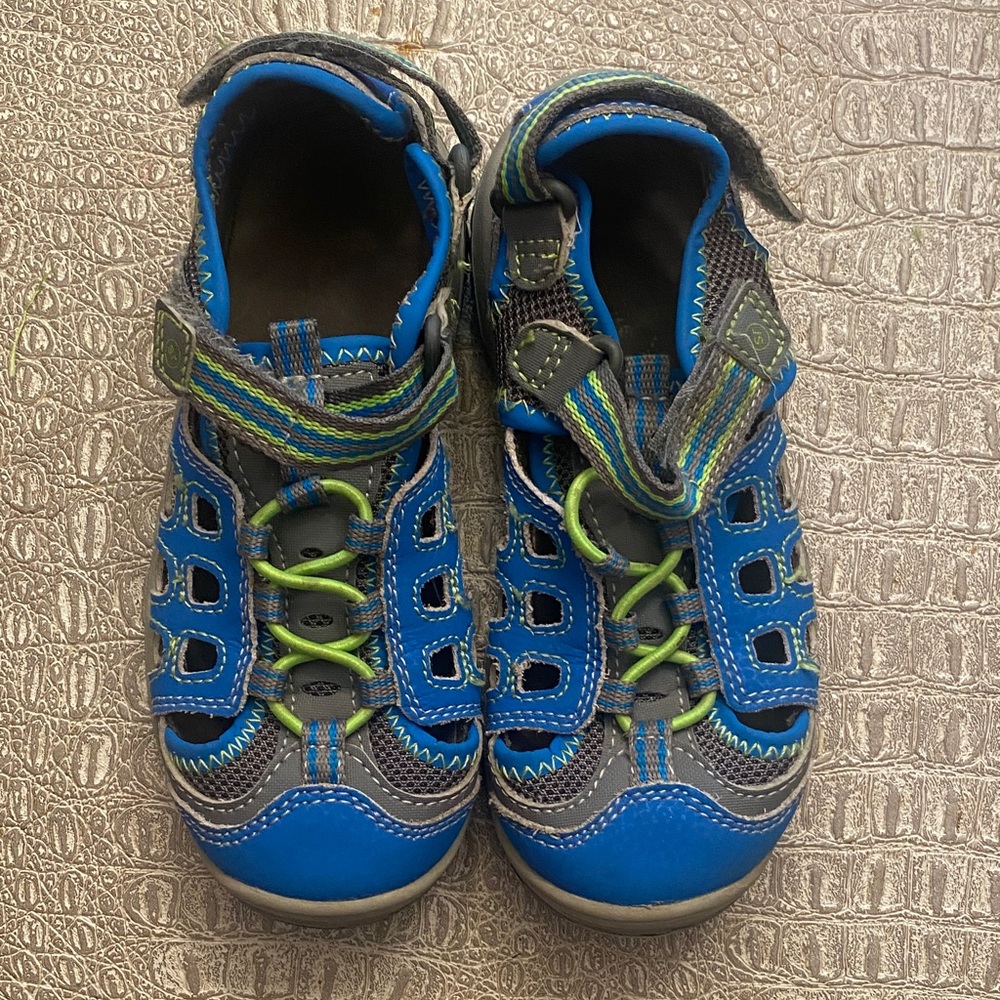 Stride Rite Blue and Green Kids' Sneakers/Watershoes